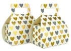 V32827 - Folding Handbag Gift Box Hearts Grey - FPBH163.00/80 12/PK